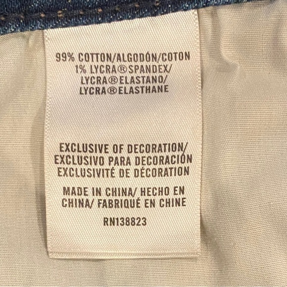 Cleo & Wolf 28 (US 6) Denim Shorts High Rise Button Fly Stretch Cuffed Cowgirl - Picture 7 of 10